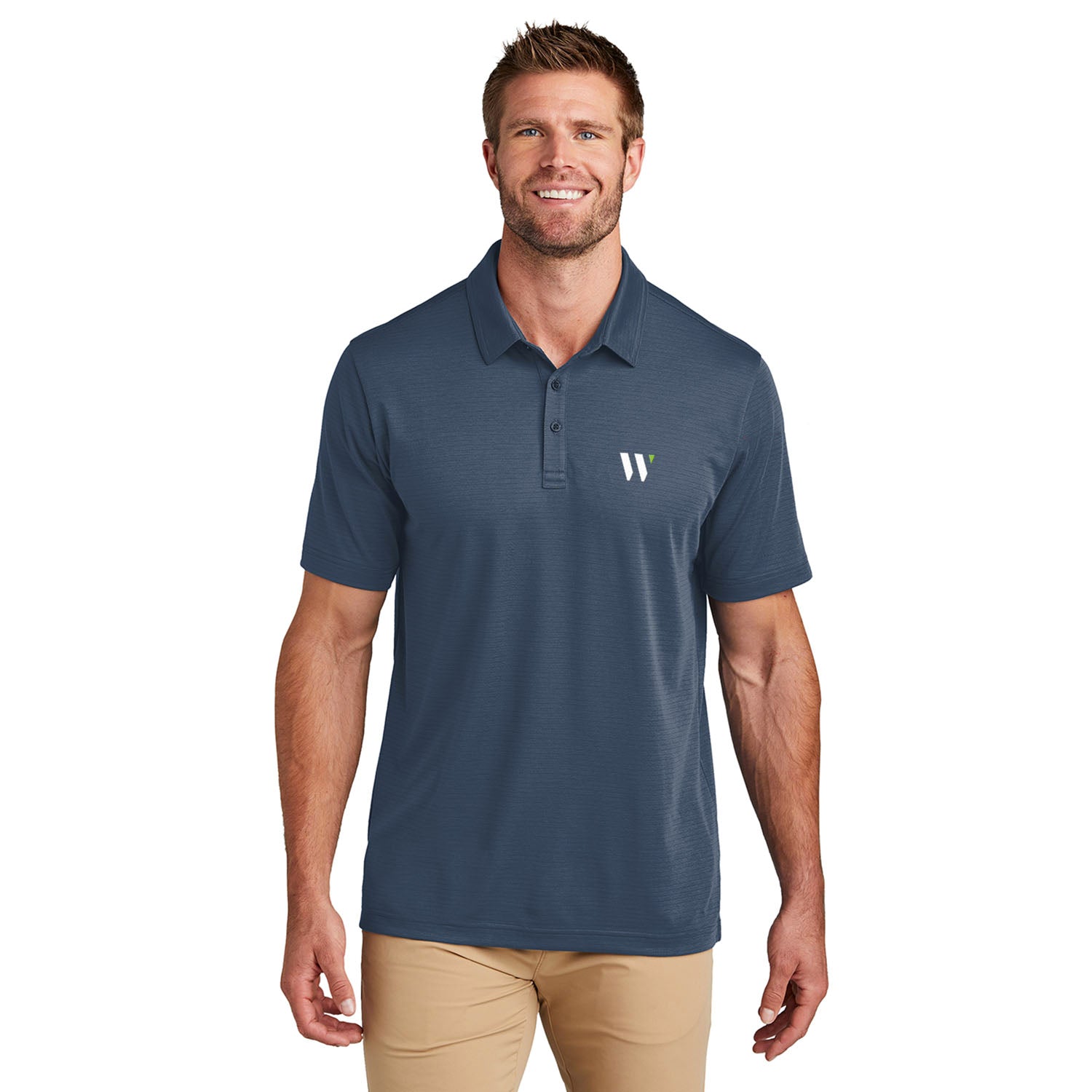 TravisMathew Insignia Blue Bayfront Polo – WinnCompanies Store