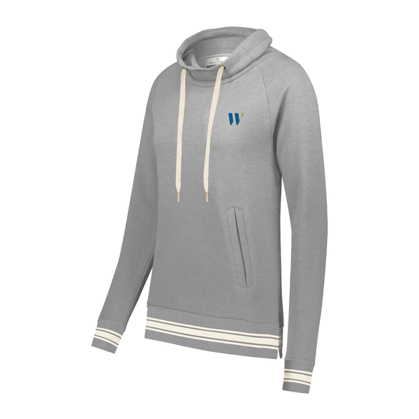 Ladies Grey Holloway Pullover (Silicone Print)