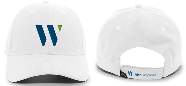 Winn White Adjustable Cap